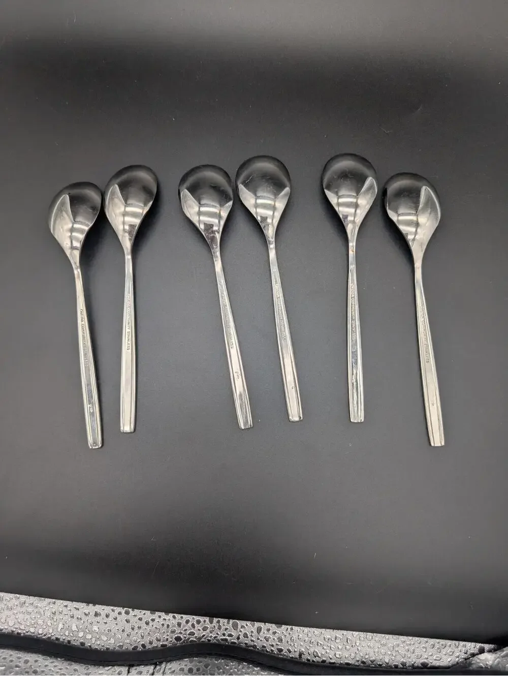 Oneida Community VIA ROMA Stainless Flatware Dessert Spoons (6 pc Set)